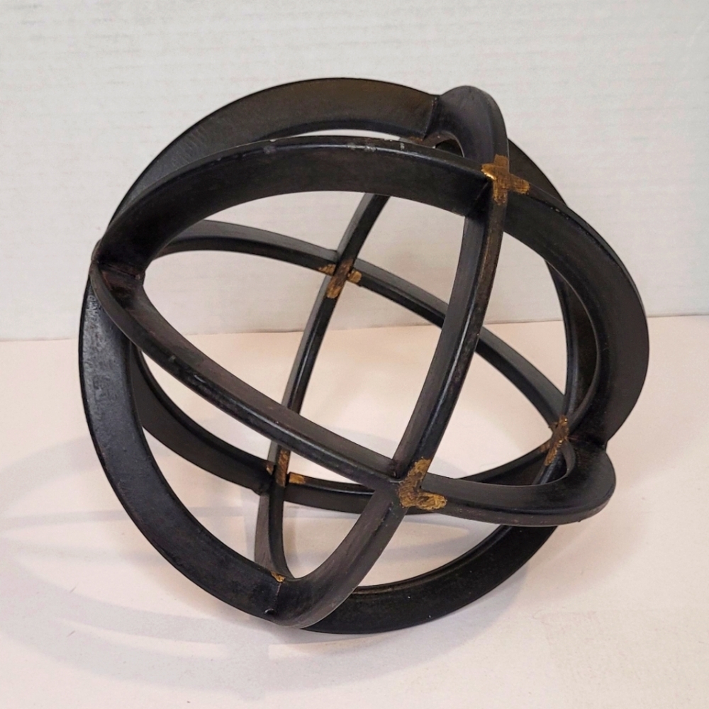 Geometric Decorative Metal Orb NWOT